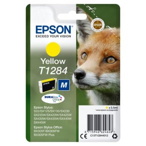 Epson original bl�kpatron T128 - Yellow - 3,5 ml - 128 R�v