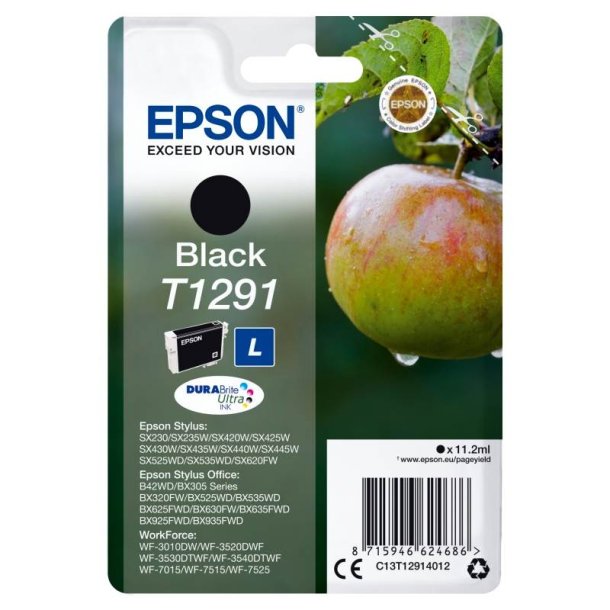 Epson original blkpatron T129 - Sort - 11,2 ml - 129 ble