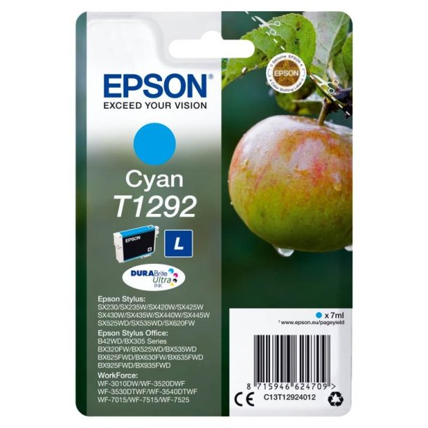 Epson original blkpatron T129 - Cyan - 7 ml - 129 ble