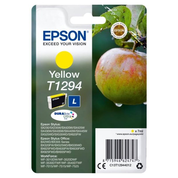 Epson original blkpatron T129 - Yellow - 7 ml - 129 ble