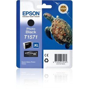 Epson original bl�kpatron T157 - Foto-Sort - 25,9 ml - UltraChrome K3