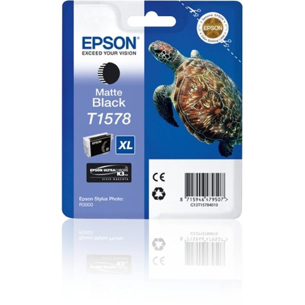 Epson original blkpatron T157 - Mat Sort - 25,9 ml - UltraChrome K3