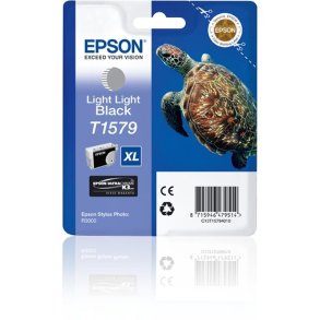 Epson original bl�kpatron T157 - Lys Lys Sort - 25,9 ml - UltraChrome K3