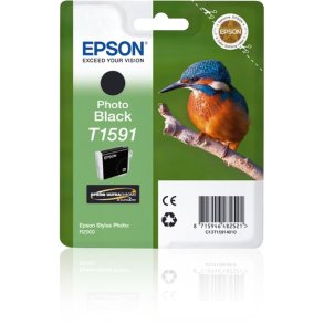 Epson original bl�kpatron T159 - Foto-Sort - 17 ml - UltraChrome Hi-Gloss 2