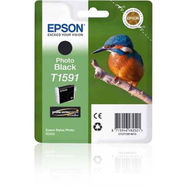 Epson original blkpatron T159 - Foto-Sort - 17 ml - UltraChrome Hi-Gloss 2