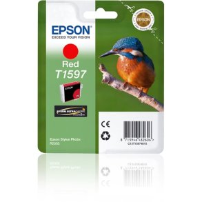 Epson original bl�kpatron T159 - R�d - 17 ml - UltraChrome Hi-Gloss 2