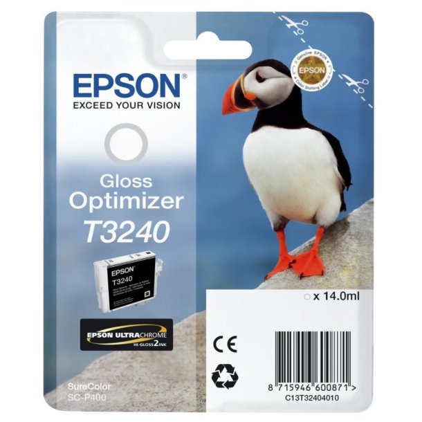 Epson original blkpatron T324 - Gloss optimizer - 14 ml - Ultra Gloss High-Gloss 2