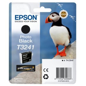 Epson original bl�kpatron T324 - Foto-Sort - 14 ml - UltraChrome Hi-Gloss 2