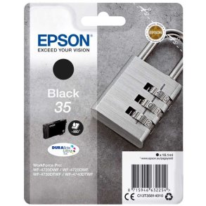 Epson original bl�kpatron T35 - Sort - 16,1 ml - 35 H�ngel�s