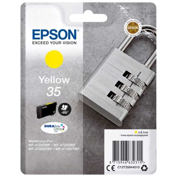 Epson original blkpatron T35 - Yellow - 9,1 ml - 35 Hngels