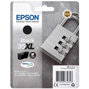 Epson original bl�kpatron T35XL - Sort - 41,2 ml - 35XL H�ngel�s