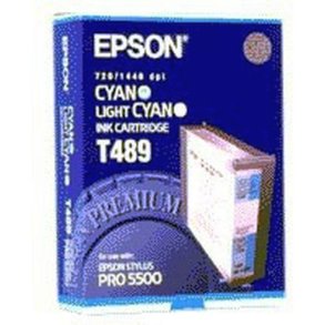 Epson original bl�kpatron T48 - Cyan, Lys Cyan - 110 ml - Stylus Pro 5500