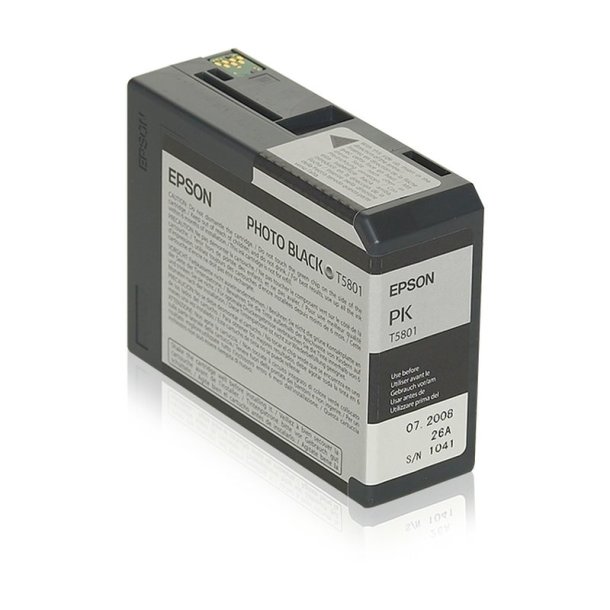 Epson original blkpatron T580 - Foto-Sort - 80 ml - UltraChrome K3