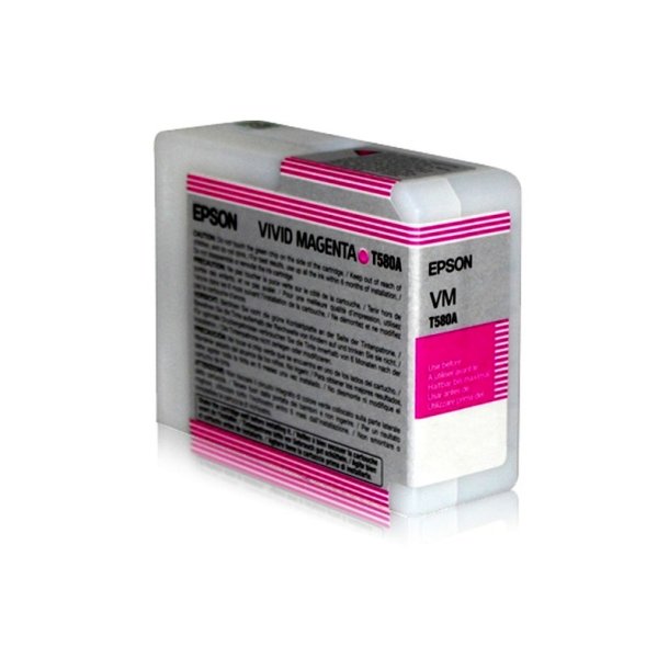 Epson original blkpatron T580 - Levende Magenta - 80 ml - UltraChrome K3