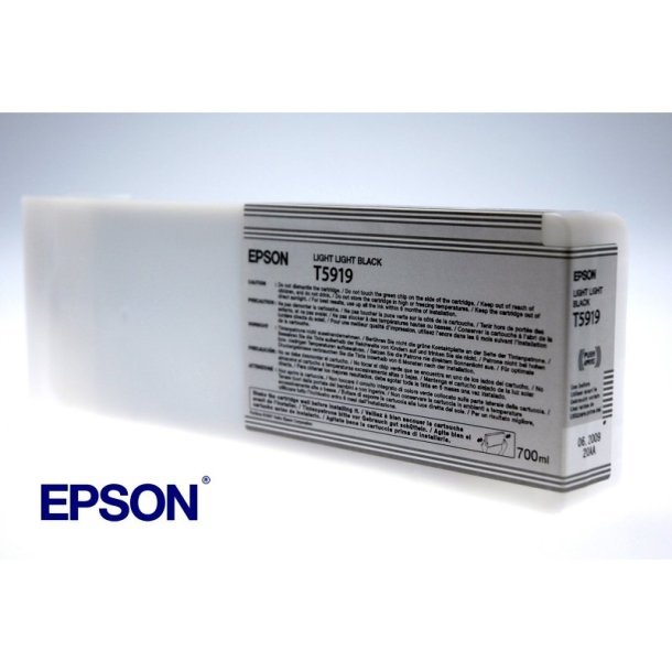 Epson original blkpatron T591 - Lys Lys Sort - 700 ml - UltraChrome K3