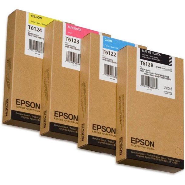 Epson original blkpatron T612 - Cyan - 220 ml - UltraChrome K3