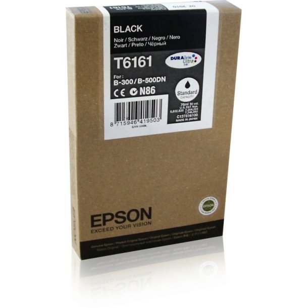 Epson original blkpatron T61 - Business B300/B310/B500/B510 - Sort L - 3.000 sider