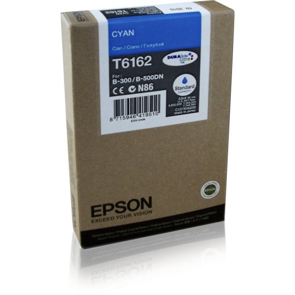 Epson original blkpatron T61 - Business B300/B310/B500/B510 - Cyan L - 3.500 sider