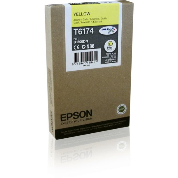 Epson original blkpatron T61 - Business B300/B310/B500/B510 - Yellow XL - 7.000 sider