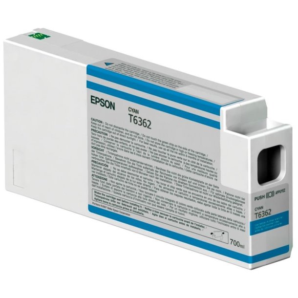 Epson original blkpatron T636 - Cyan - 700 ml - UltraChrome HDR