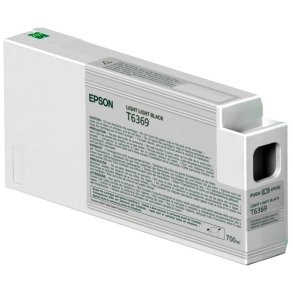 Epson original bl�kpatron T636 - Lys Lys Sort - 700 ml - UltraChrome HDR