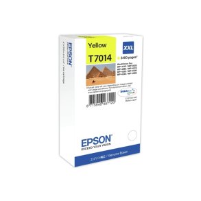 Epson original bl�kpatron T70 - Workforce Pro WP-40x5/45x5 - Yellow XXL - 3.400 sider
