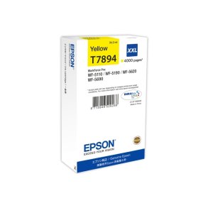 Epson original bl�kpatron T78 - Workforce Pro WF-5110/5190/5620/5690 - Yellow XXL - 4.000 sider