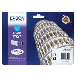 Epson original bl�kpatron T79 - Workforce Pro WF-46x0/51x0/5190/56xx - Cyan XL - 2.000 sider