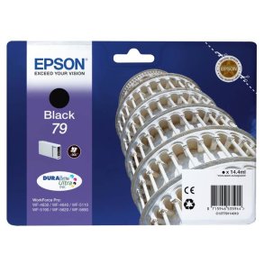 Epson original bl�kpatron T79 - Workforce Pro WF-46x0/51x0/5190/56xx - Sort L - 900 sider