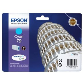 Epson original bl�kpatron T79 - Workforce Pro WF-46x0/51x0/5190/56xx - Cyan L - 800 sider