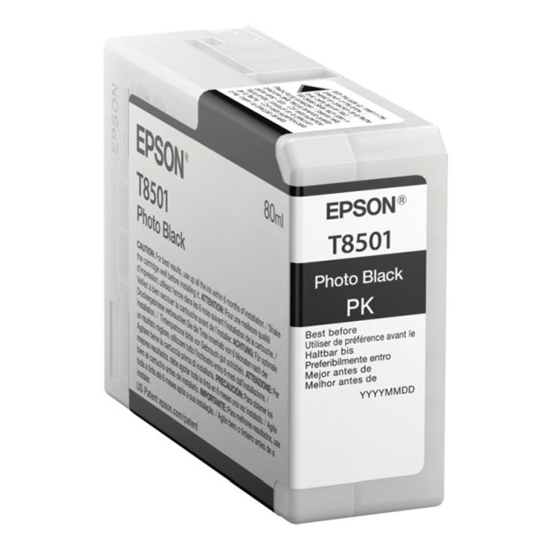 Epson original blkpatron T080 - Foto-Sort - 80 ml - UltraChrome HD