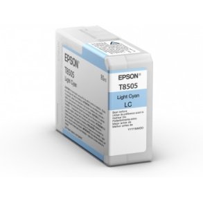 Epson original bl�kpatron T080 - Lys Cyan - 80 ml - UltraChrome HD