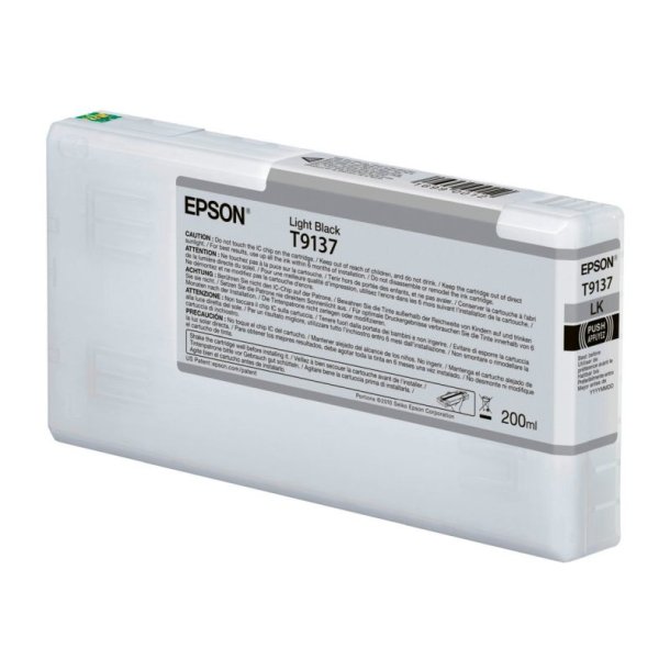 Epson original blkpatron T913 - Lys Sort - 200 ml - UltraChrome HDR