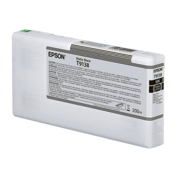 Epson original blkpatron T913 - Mat Sort - 200 ml - UltraChrome HDR