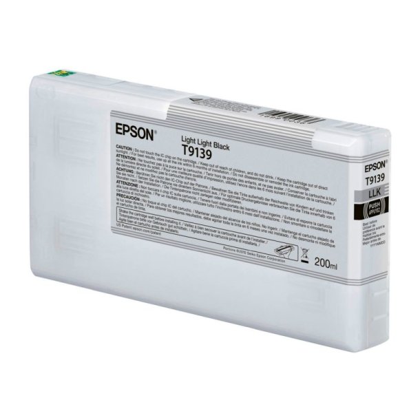 Epson original blkpatron T913 - Lys Lys Sort - 200 ml - UltraChrome HDR