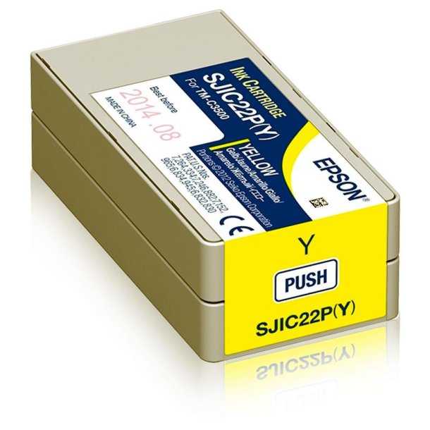 Epson original blkpatron S02 - Yellow - 32,5 ml - ColorWorks TM-C3500