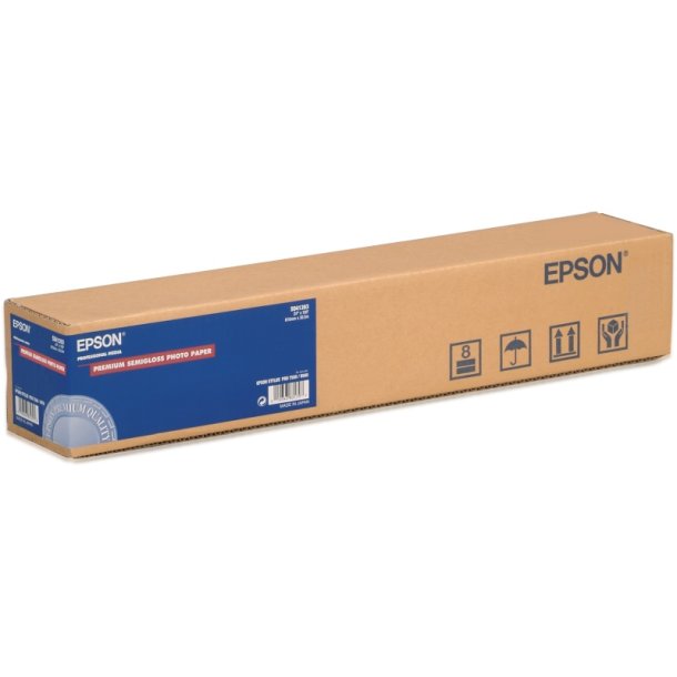 Epson 24" Premium Semi-Glossy Fotopapir - 610mm x 30,5m - 160g - 1 rulle papir 