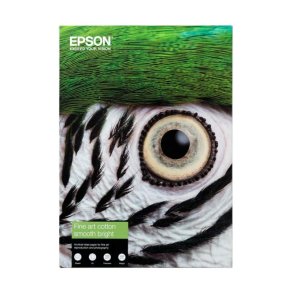 Epson A3+ Fine Art Bright II Bomuld tekstureret Glossy papir - 329mm x 483mm - 300g - 25 ark kludepapir 