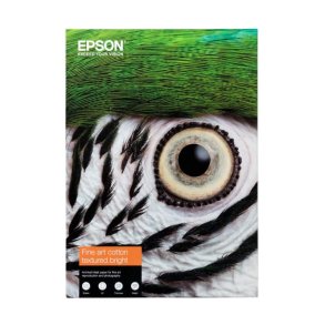 Epson A2 Fine Art Bright II Bomuld tekstureret glossy papir - 420mm x 594mm - 300g - 25 ark kludepapir 