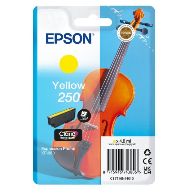 Epson Original Bl�kpatroner 250 - Yellow - 4,8 ml