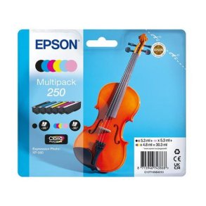 Epson Original Bl�kpatroner 250 Multipack - Sort, Cyan, Lys cyan, Lys magenta, Magenta, Hvid