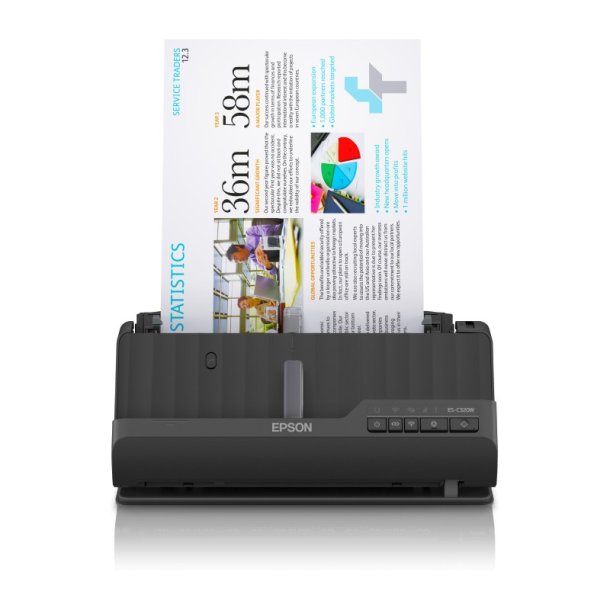 Epson ES-C320W ADF + Ark-fodret scanner - 600 x 600 dpi - A4 - Sort