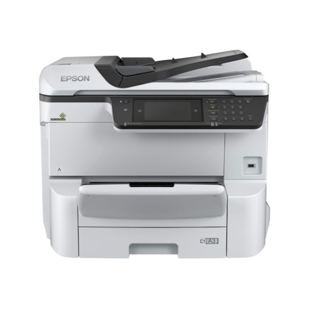 Epson Workforce Pro<br>WF-C8610DWF kopimaskine<br>A3 Farve blk Multifunktion