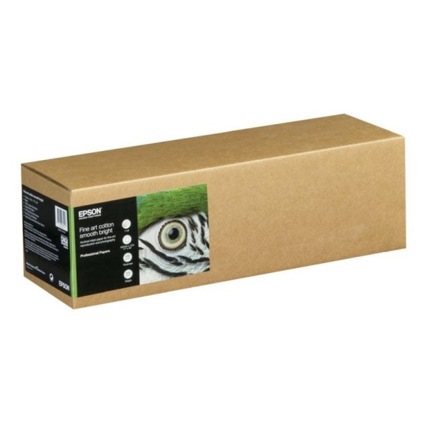 Epson 17" Fine Art - Bomuld - mat glat - Lys - 432mm x 15m - 300 g/m&sup2; - 1 rulle kludepapir