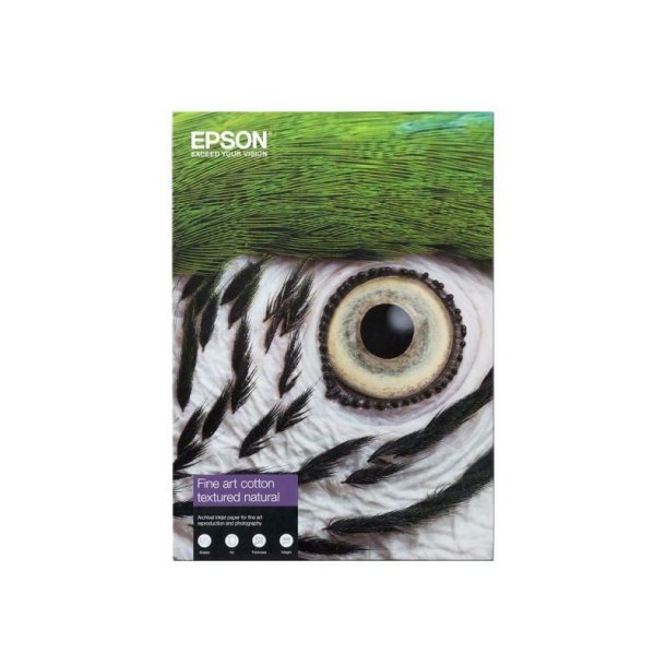 Epson A4 Fine Art - Bomuld - mat Textured naturlig - (210x297 mm) - 300 g/m&sup2; - 25 ark kludepapir