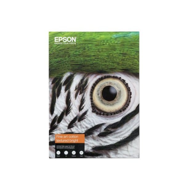 Epson A4 Fine Art - Bomuld - mat Lys - Textured - (210x297 mm) - 300 g/m&sup2; - 25 ark kludepapir