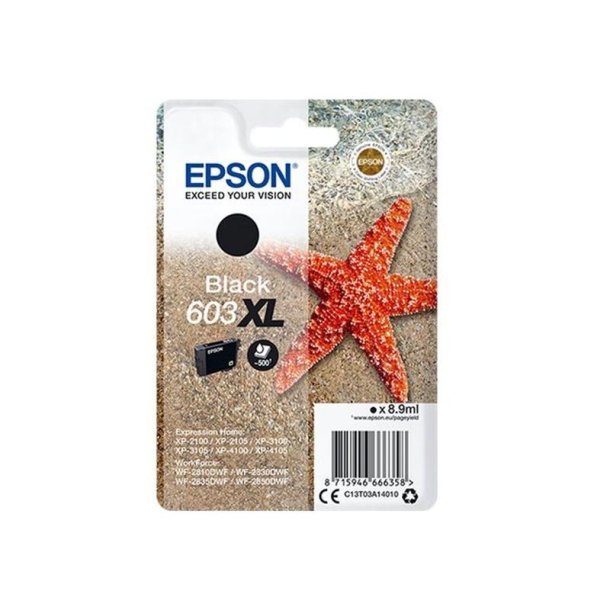 Epson original blkpatron T603XL - Sort XL - 8,9 ml - 603XL Sstjerne