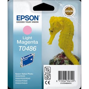 Epson original bl�kpatron T04 - Lys Magenta - 13 ml - 48 S�hest