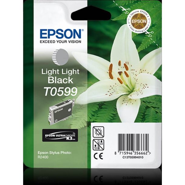 Epson original blkpatron T059 - Lys Lys Sort - 13 ml - UltraChrome K3