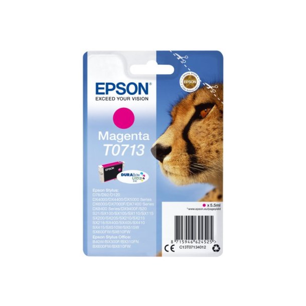 Epson original blkpatron T071 - Magenta - 5,5 ml - 071 Gepard